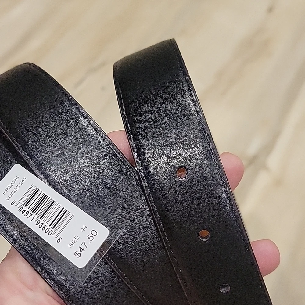 NEW! PERRY ELLIS Men's Reversible Belt Black/Brown 44.